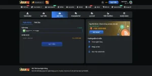 Hệ thống rút tiền trên Man88 an toàn, tiện lợi