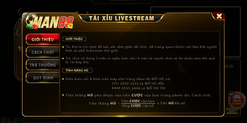 Kinh nghiệm chơi Tài Xỉu Man88 hiệu quả từ cao thủ