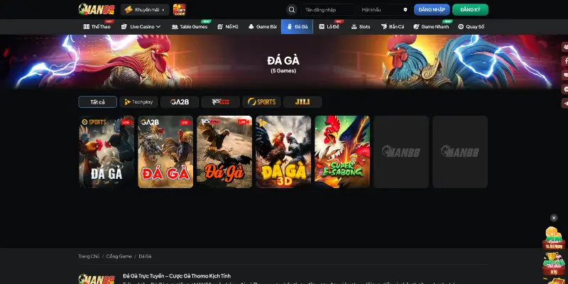 Tìm hiểu chi tiết về đá gà Man88 là gì?