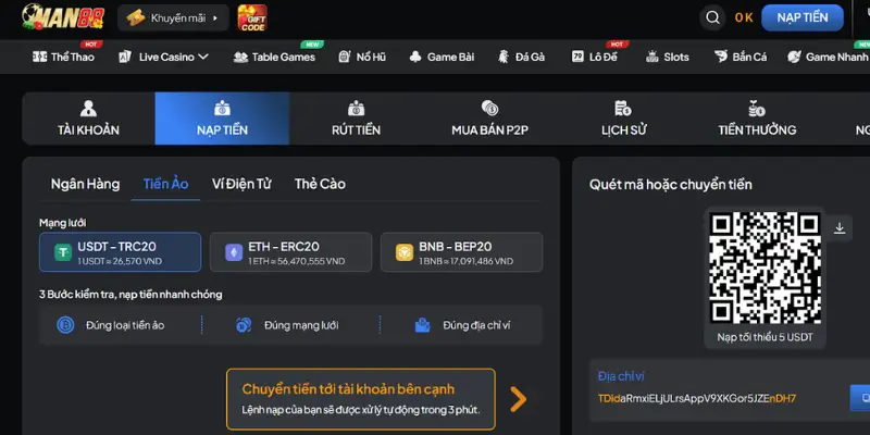 Giao dịch tài chính nhanh chóng